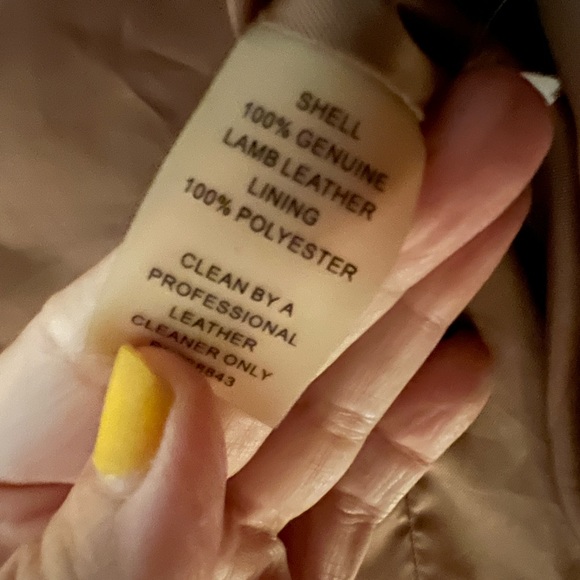 Leather Tahari jacket - Picture 6 of 9